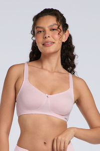 Amante Solid Non Padded Wirefree Magic Shaper Super Support Bra - Pale Lilac — thumbnail 1